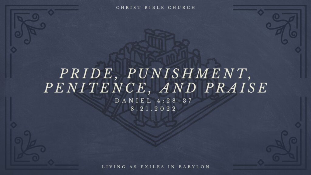 Pride, Punishment, Penitence, and Praise