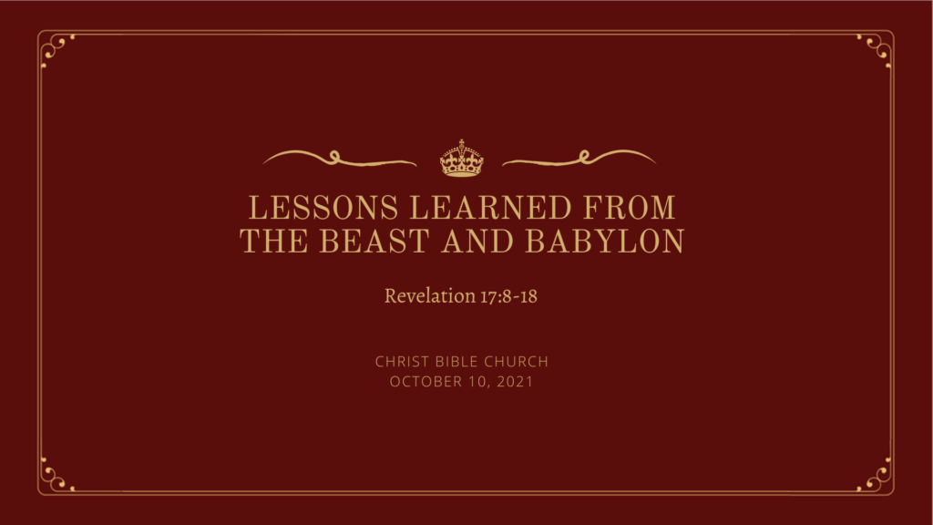 Lessons Learned from the Beast and Babylon