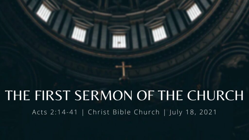 The First Sermon of the Church