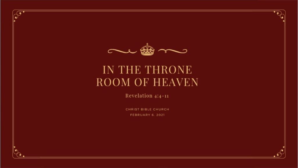 In the Throne Room of Heaven