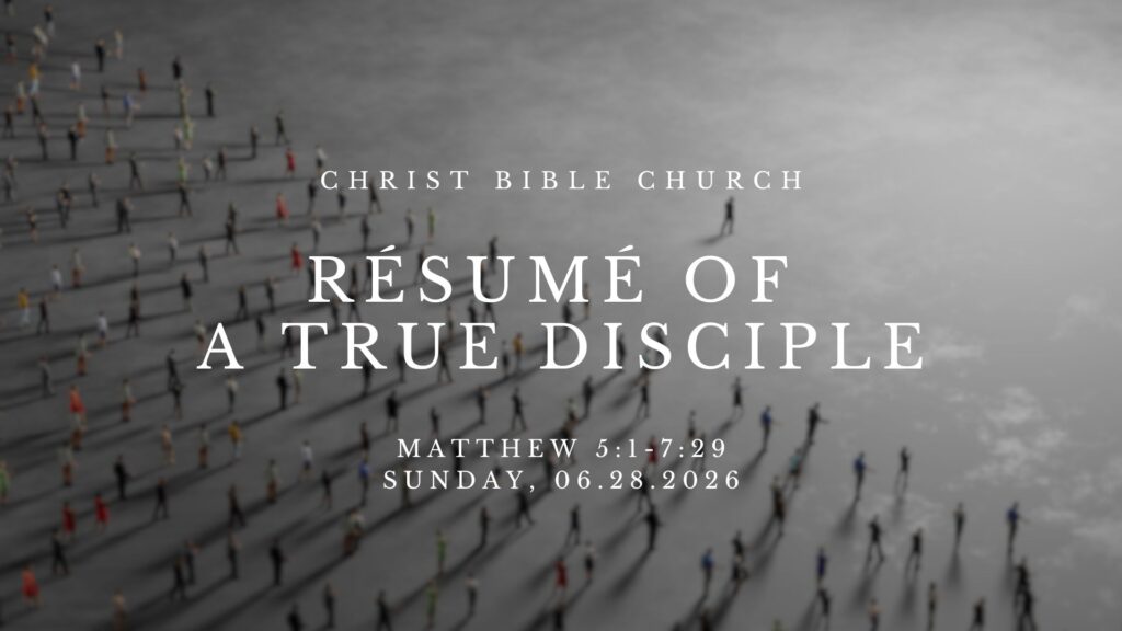 Resume of a True Disciple